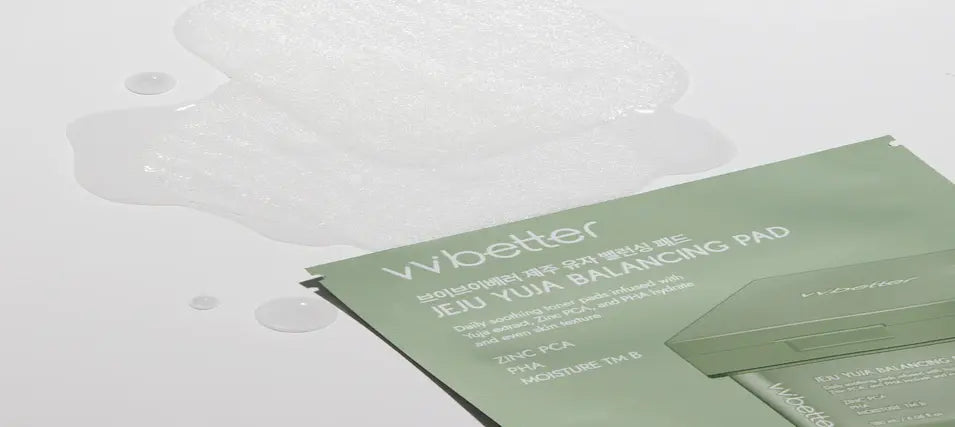 Wbetter Eru Tina Balancing Pads – getränkte koreanische Gesichtspads in grüner Verpackung, ideal zur Hautbalance und täglichen Pflege.