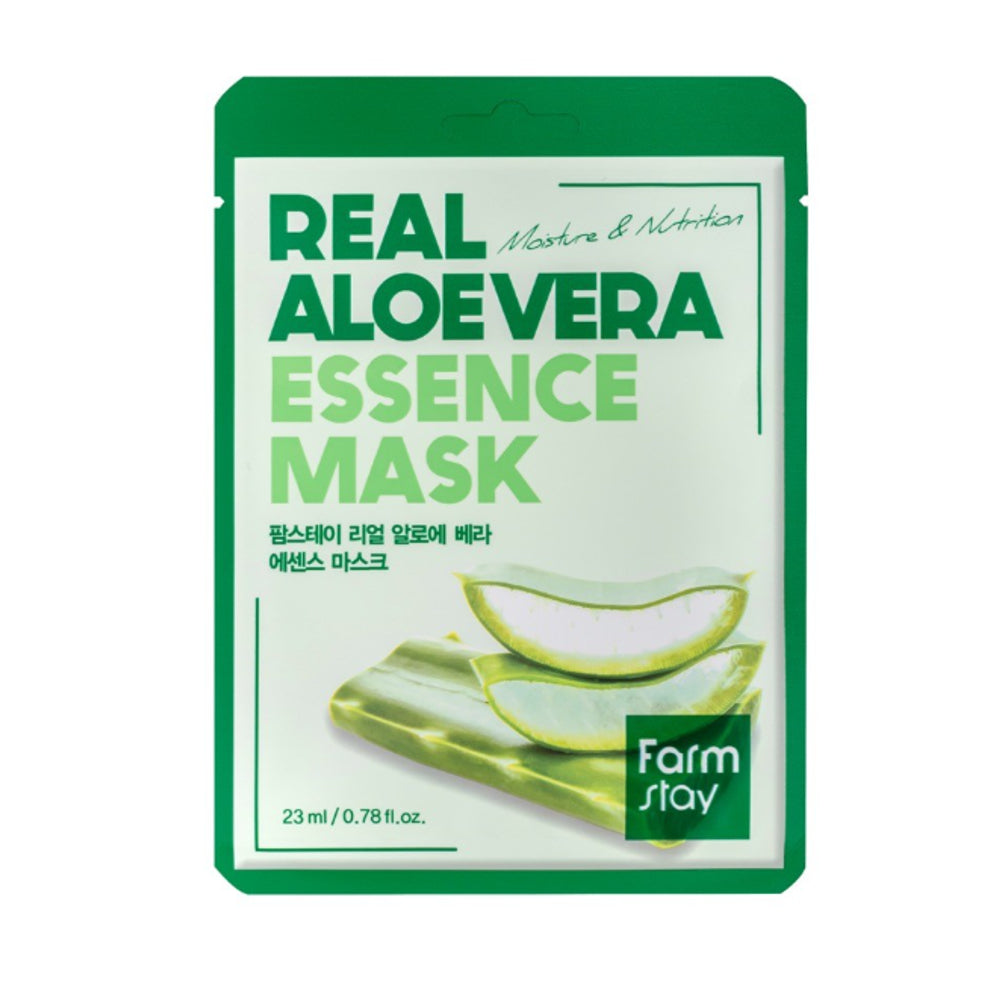 K Beauty Farmstay Real Aloe Vera Face Mask - 23 ml mit ean 8809809800314 Korean Skincare Koreanische Kosmetik