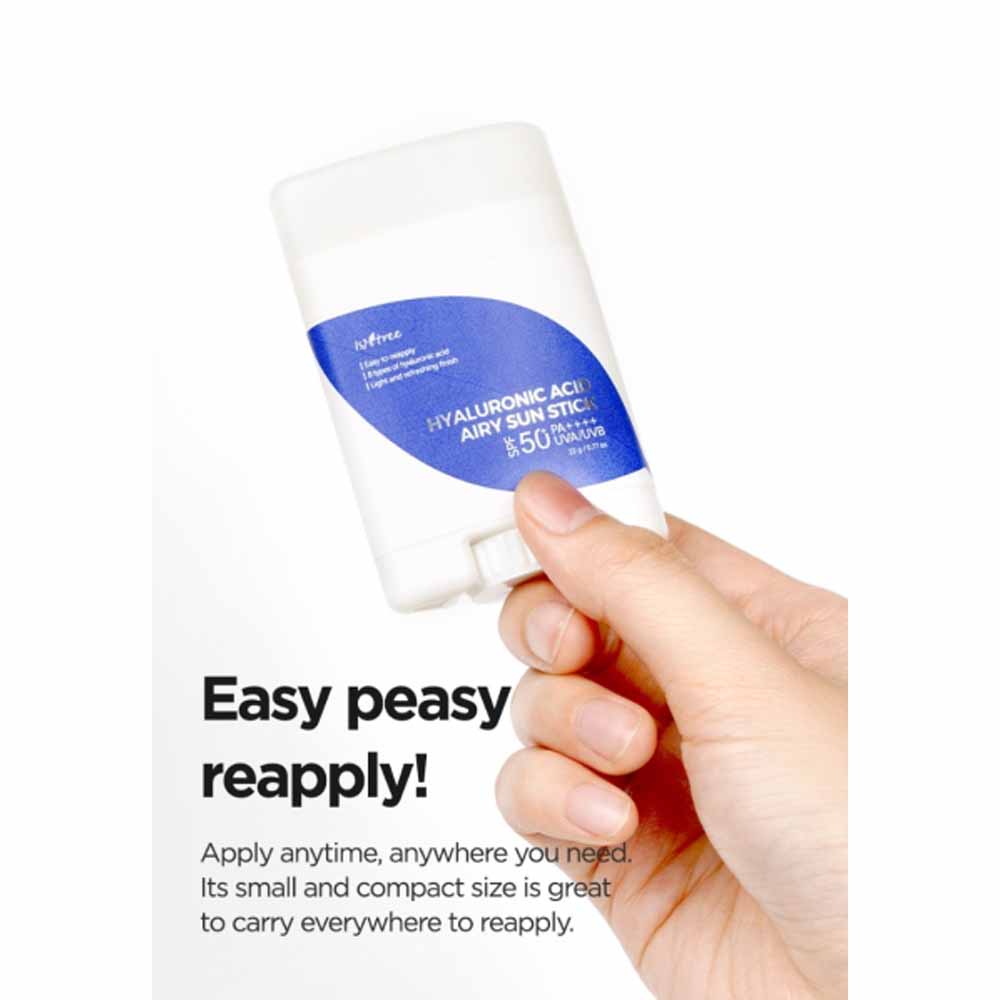 Nutzung K-Beauty Isntree Hyaluronic acid Airy Sun Stick 22gm mit EAN 8809686384228 Koreanische Kosmetik Korean Skincare