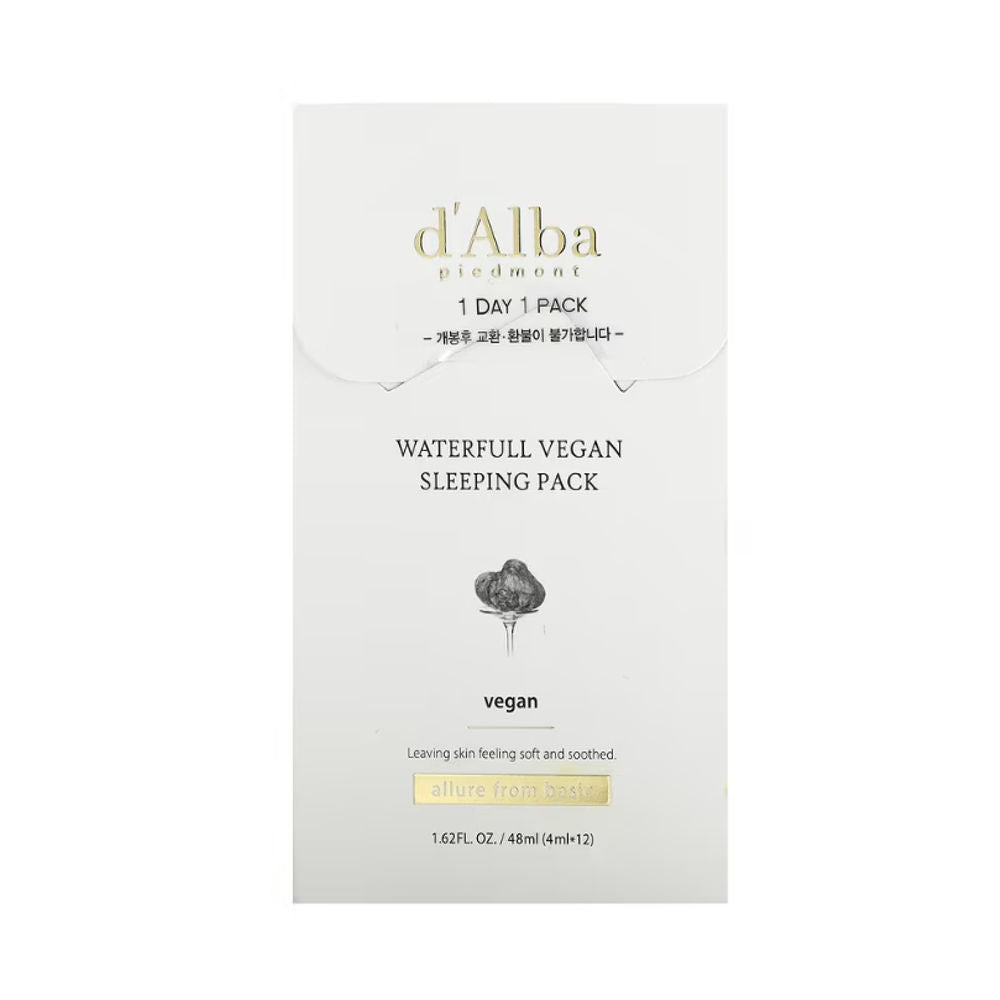 K Beauty d'Alba Waterfull Vegan Sleeping Pack mit EAN 8809782556970 Koreanische Kosmetik Korean Skincare 