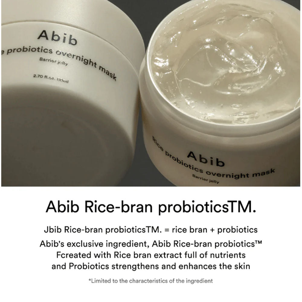 Korean Kosmetik Abib Rice Probiotics Overnight Mask Barrier Jelly 80 ml mit EAN 8809750460940  Koreanische Beauty K beauty 