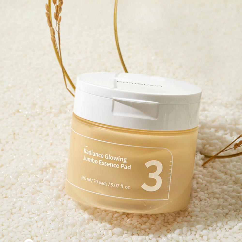 Korean Kosmetik Numbuzin No 3 Radiance Glowing Jumbo Essence Pad mit EAN 8809652580982 Koreanische Kosmetik