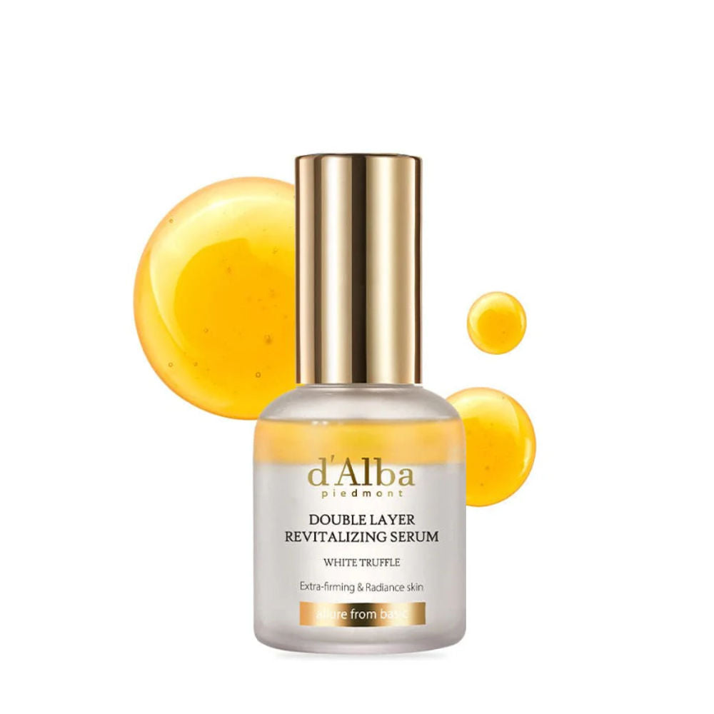 Korean Skincare d'Alba White Truffle Double Layer Revitalizing Serum 30 ml mit EAN 8809563065448 Koreanische Kosmetik K Beauty