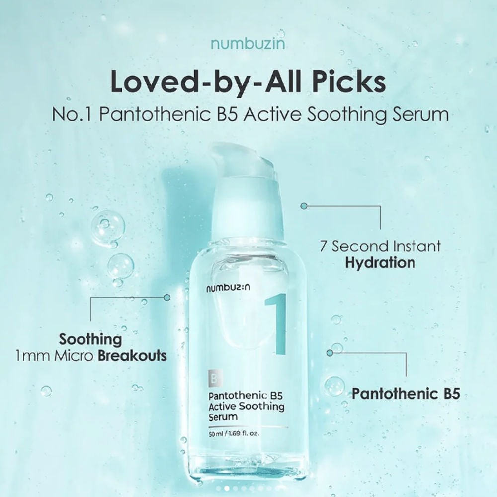  Korean Skincare Numbuzin No.1 Pantothenic B5 Active Soothing Serum 50 ml mit ean 8809652583211 Koreanische Kosmetik K Beauty 