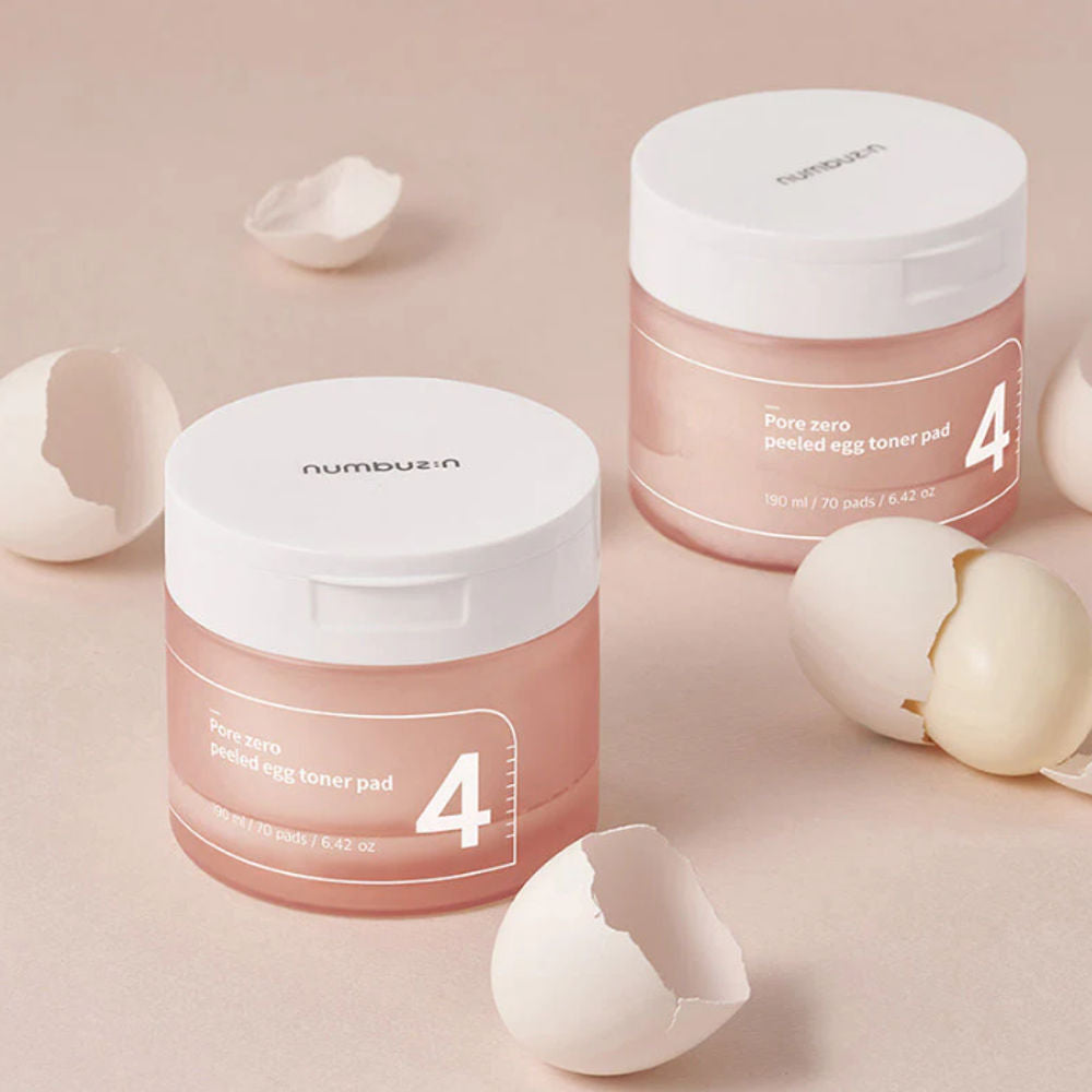 Numbuzin | No.4 Pore Zero Peeled Egg Toner Pad – 70 Pads - 190 ml