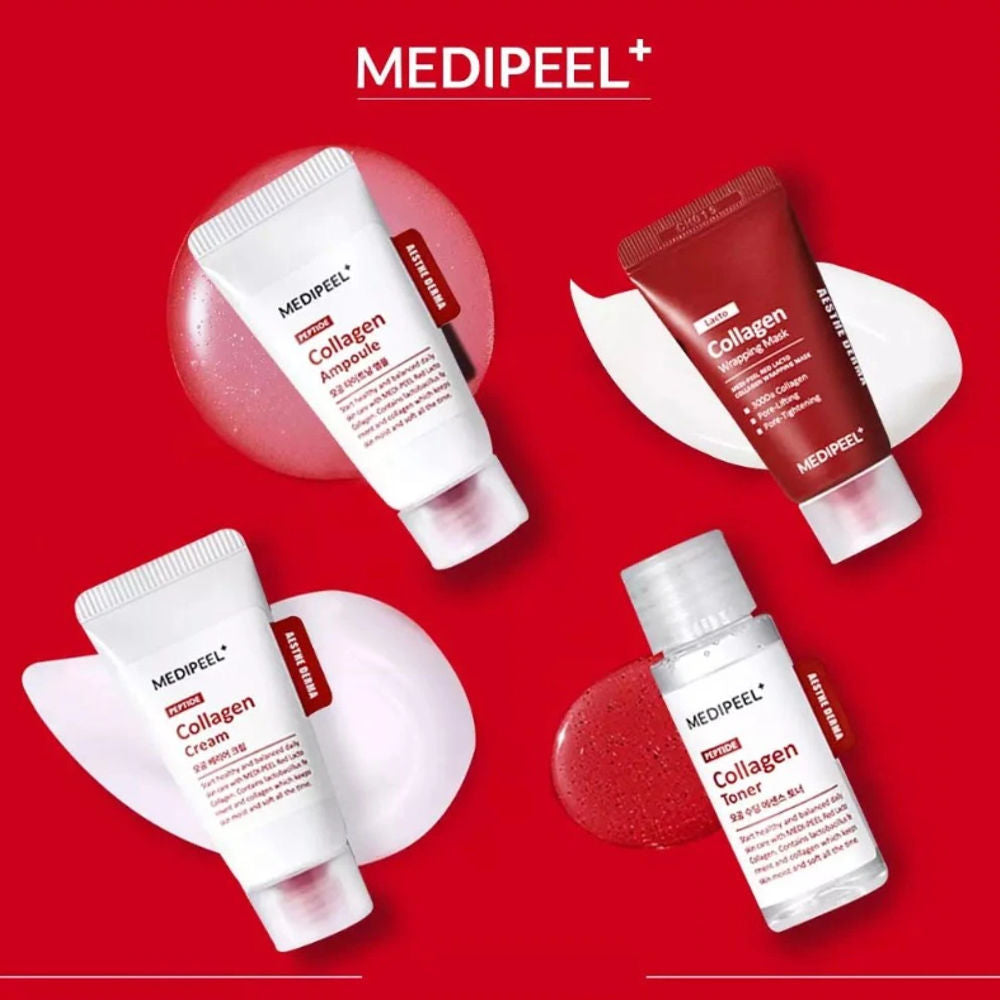 Korean Skincare MEDI-PEEL Red Lacto Collagen Skin Care Trial Kit mit ean 20409910535031 Koreanische Kosmetik K Beauty Medipeel MEDIPEEL
