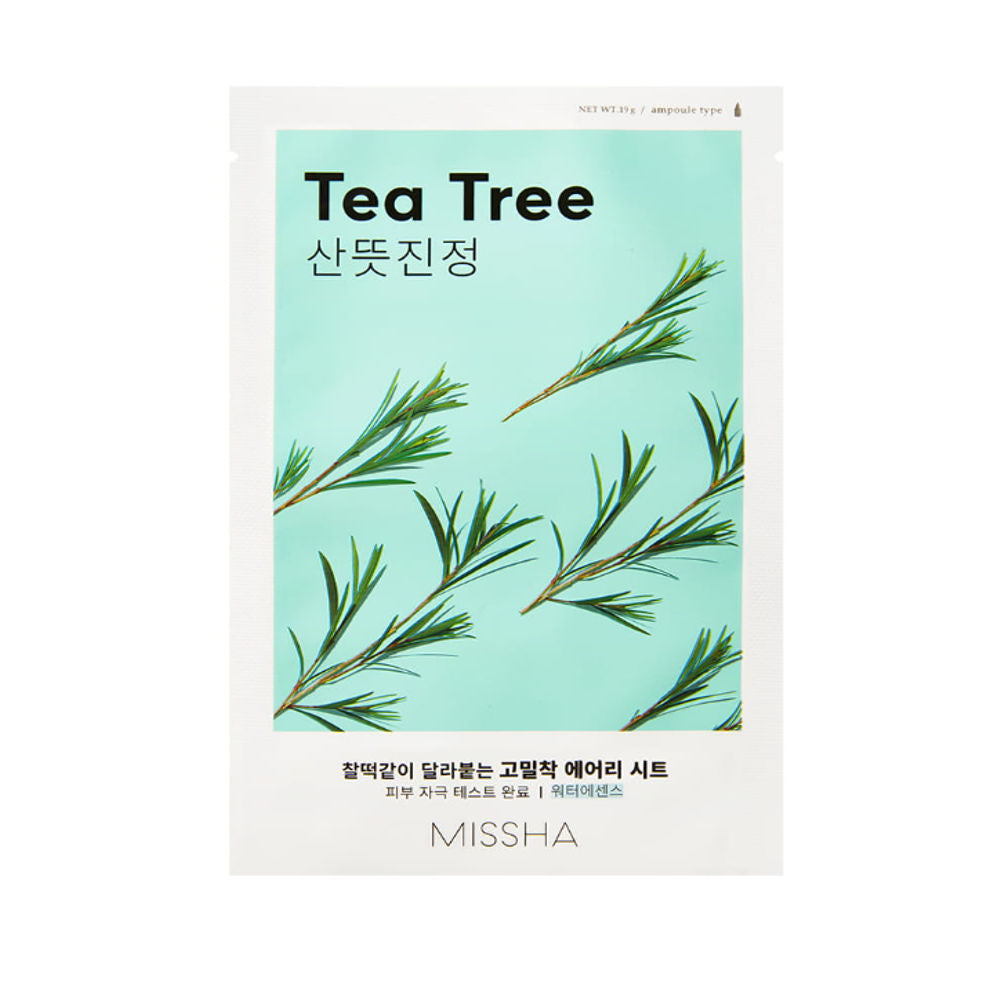 K Beauty MISSHA Airy Fit Sheet Mask Tea Tree  19 g mit EAN 8809581454750 Korean Skincare Koreanische Kosmetik